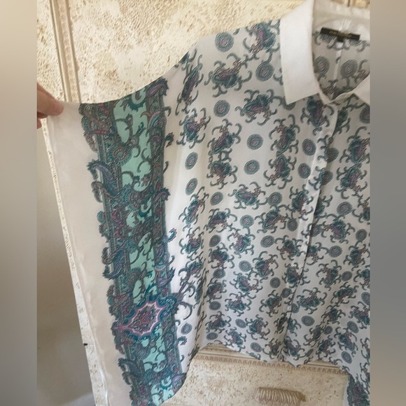 Kobe Halperin Sadie Silk blend blouse top XS/S - Picture 4 of 7